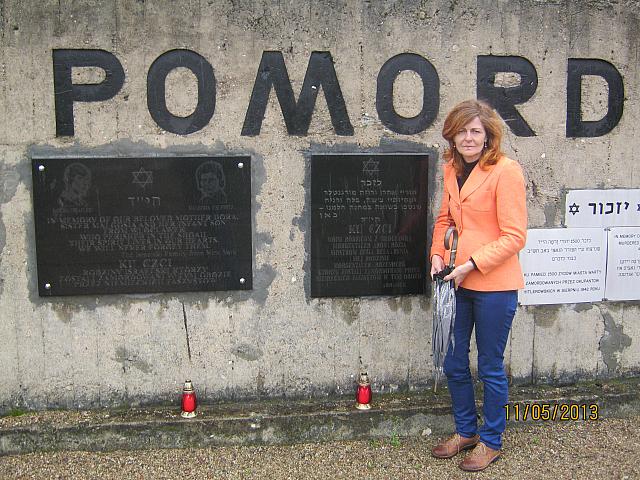 Ściana pamięci- Obóz zagłady Kulmhof w Chełmnie nad Nerem